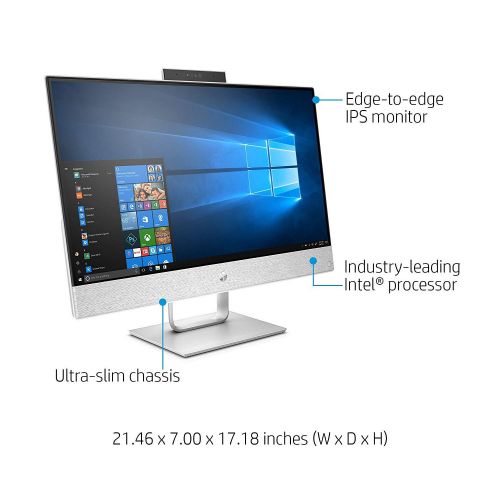 에이치피 HP Pavilion 24 All-in-One 23.8 Multi-Touch Full HD Desktop - 7th Gen Intel Core i5-7400T Processor up to 3.00 GHz, 16GB DDR4 RAM, 512GB SSD, Intel HD Graphics, Windows 10 Pro