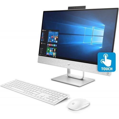 에이치피 HP Pavilion 24-R124 AIO - 23.8 FHD Touch - AMD Ryzen 5-8GB - 1TB HDD - White