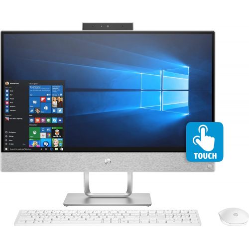 에이치피 HP Pavilion 24-R124 AIO - 23.8 FHD Touch - AMD Ryzen 5-8GB - 1TB HDD - White