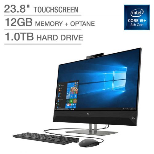 에이치피 2019 Premium High Performance HP Pavilion 23.8 Full HD Touchscreen AIO Desktop, Intel i5+8400T Processor, 12 GB Memory+16 GB Optane, 1TB HDD, HDMI, Bluetooth, Windows 10 Home