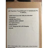 HP Pavilion 11-e015nr TouchSmart 11.6 Touch Screen Laptop Notebook - AMD Elite Quad-Core A6-1450 / 4GB DDR3 / 320GB HD / Webcam & Microphone / No Optical Drive / Windows 8 64-bit O