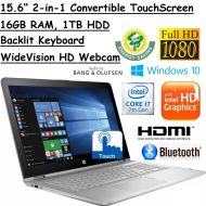 Flagship Model HP Envy x360 15.6 Full HD(1920x1080) IPS High Performance 2-in-1 TouchScreen Laptop, Intel Core i7-7500U, 16GB RAM, 1TB HDD, Windows 10, Silver