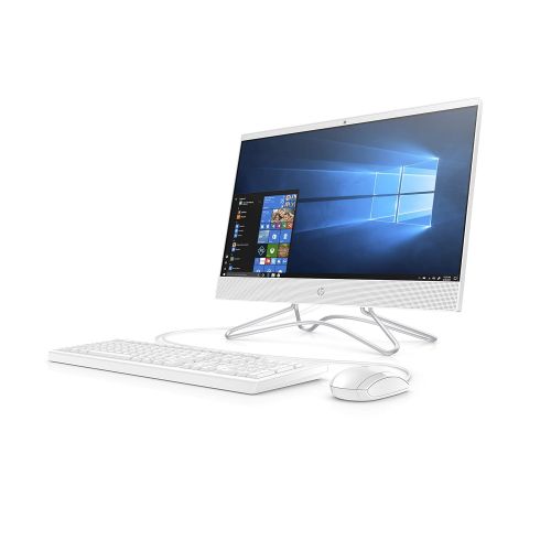 에이치피 HP 22 All-in-One 21.5 Full HD IPS Business Desktop, Intel Quad-Core Pentium Silver J5005 up to 2.8GHz 4GB DDR4 2TB HDD DVD-Writer USB 3.1 HDMI 802.11ac Bluetooth 4.2 USB Keybo