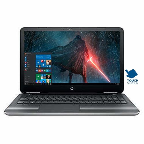 에이치피 HP Gaming Laptop PC 15.6 HD Touchscreen Intel i7-6500U Processor 12GB RAM 1TB HDD NVIDIA GeForce 940MX Graphics Backlit-Keyboard DVD-RW HDMI Blutooth Webcam Windows 10-Silver