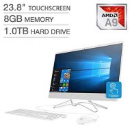 2019 Newest Flagship HP 23.8 Full HD IPS Micro Edge Touchscreen All-in-One Desktop, AMD Dual-Core A9-9425 up to 3.7GHz 8G DDR4 1TB HDD DVDRW Bluetooth HDMI 802.11ac Webcam 3-in-1 C