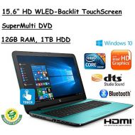 HP Flagship 15.6 HD Touchscreen Laptop Computer, 7th Gen Intel Dual Core i5-7200U 2.50 GHz, 12GB DDR4 Memory, 1TB HDD, USB 3.1, DVDRW, HDMI, HD Webcam, Bluetooth, Windows 10 Home