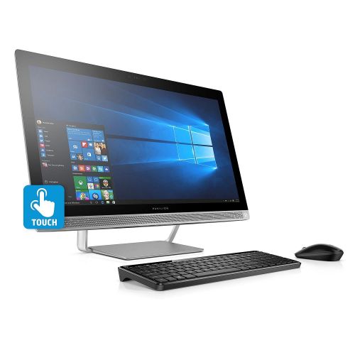 에이치피 HP Pavilion Touchscreen Full HD 27 All-in-One Desktop, Intel Core i7-7700T Processor, 8GB Memory, 1TB Hard Drive, B&O Sound, Wireless Keyboard and Mouse, Windows 10 Home