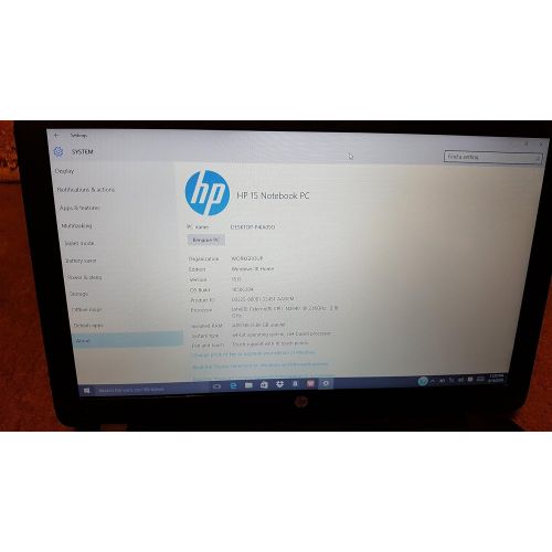 에이치피 HP 15-F211WM 15.6-Inch Touchscreen Laptop (Intel Celeron N2840, Dual Core, 4GB, 500GB HDD, DVD-RW, WIFI, HDMI, Windows 10)
