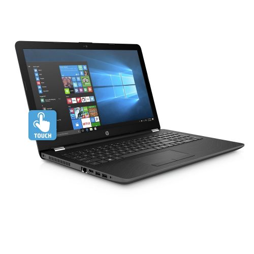 에이치피 HP 15.6 HD BrightView WLED-backlit Touchscreen Laptop, AMD A12-9720 Quad-Core Processor, 8GB Memory, 1TB HDD, DVD, AMD Radeon R7, Wireless Mouse and Backpack, Windows 10, Black
