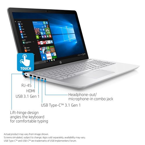에이치피 HP 2018 Newest Business Flagship Laptop 15.6 HD Touchscreen Display AMD A12-9720 Quad-Core Processor 12GB DDR4 RAM 1TB HDD DVD-RW Radeon R7 Graphics Bluetooth Window 10-Silver