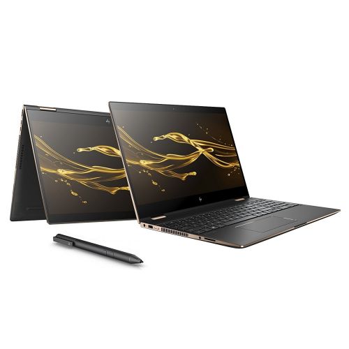 에이치피 HP Spectre x360-15t Quad Core(8th Gen Intel i7-8705G, 1 TB PCIe NVMe SSD, 16GB RAM, 4GB Radeon RX Vega, 4K IPS micro-edge Touchscreen Corning Gorilla)Bang & Olufsen 15.6 2-in-1 Dar