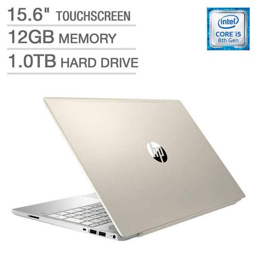 에이치피 2018 Newest HP Pavilion Business Flagship Laptop PC 15.6 HD Touchscreen Display 8th Gen Intel i5-8250U Quad-Core Processor 12GB DDR4 RAM 1TB HDD Backlit-Keyboard Bluetooth B&O Audi