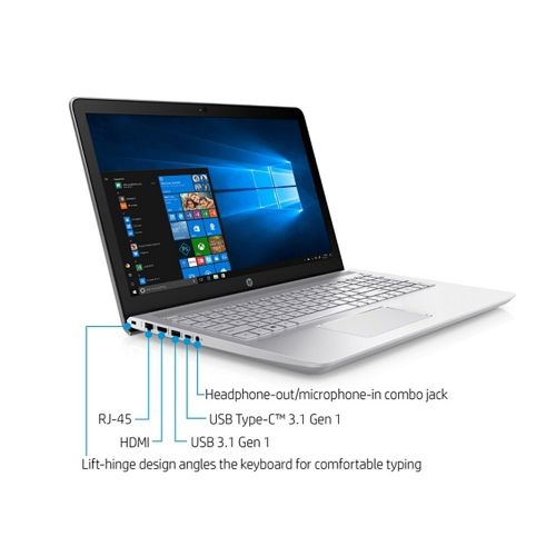 에이치피 HP Pavilion Business Laptop PC 15.6 HD Touchscreen Display 8th Gen Intel i5-8250U Quad-Core Processor 12GB DDR4 RAM 1TB HDD Backlit-Keyboard Bluetooth Webcam B&O Audio Windows 10