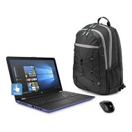HP Marine Blue Laptop Bundle, 15.6 HD Touchsceen AMD Quad-Core A12-9720P APU 3.6 GHz 8GB RAM 1TB HDD Radeon R7 DVD Windows 10 Home, Wireless Mouse and Backpack