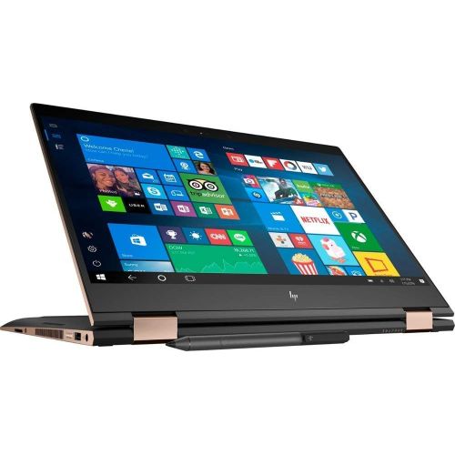 에이치피 2019 Flagship HP Spectre X360 15.6 4K IPS 2-in-1 Touchscreen Laptop Intel Core i7-8550U 16GB DDR4 256GB SSD Win Ink Digital Pen Backlit Keyboard Thunderbolt Fingerprint Reader 2G N