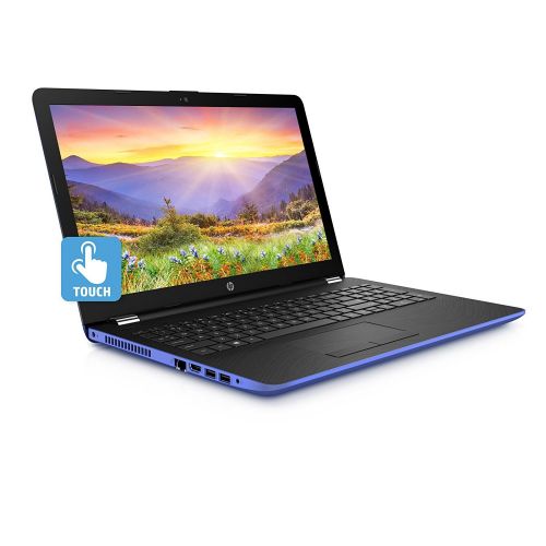 에이치피 2018 HP Marine Blue Laptop Bundle, 15.6 HD Touchsceen AMD Quad-Core A12-9720P APU 3.6 GHz 8GB RAM 1TB HDD Radeon R7 DVD Windows 10, Wireless Mouse and Backpack