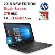 2018 HP Premium High Performance 15.6” HD Touchscreen Laptop, AMD A9-9420 Processor (up to 3.6 GHz), 8GB RAM, 2TB HDD, DVD Burner, 802.11AC Wi-Fi, Bluetooth, HD Webcam, Windows 10