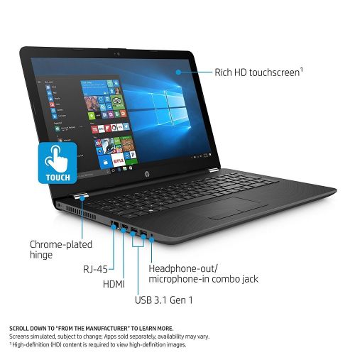 에이치피 2018 HP Business 15.6-inch HD Touchscreen Laptop PC, Quad-Core AMD A12 Processor up to 3.6GHz, 8GB DDR4 SDRAM, 1TB HDD, Webcam, HDMI, DVD±RW, AMD Radeon R7 graphics, DTS Studio Sou