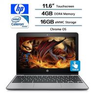 2018 Flagship HP 11.6 HD IPS WLED-backlit Touchscreen Chromebook - Intel Celeron N3060, 4GB DDR3, 16GB eMMC, 802.11ac, HDMI, HD Webcam, Bluetooth, 1 microSD media card reader, USB