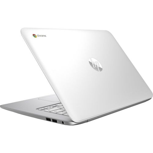 에이치피 Newest HP 14-inch Chromebook HD SVA (1366 x 768) Display, Intel Dual Core Celeron N2840 2.16GHz, 4GB DD3L RAM, 16GB eMMc Hard Drive, Bluetooth, HDMI, Stereo speakers, HD Webcam, Go