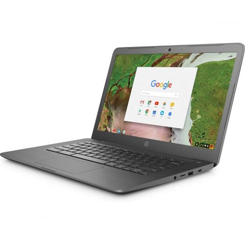 에이치피 HP Chromebook Laptop PC - Intel Celeron N3350 1.1GHz CPU, 4GB LPDDR4 SDRAM, 16GB eMMC, 14 1366x768, Intel HD Graphics 500, 2X USB-C, WiFi, BT, Google Chrome OS (Certified Refurbish