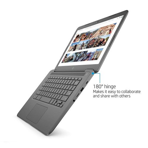 에이치피 HP Chromebook Laptop PC - Intel Celeron N3350 1.1GHz CPU, 4GB LPDDR4 SDRAM, 16GB eMMC, 14 1366x768, Intel HD Graphics 500, 2X USB-C, WiFi, BT, Google Chrome OS (Certified Refurbish