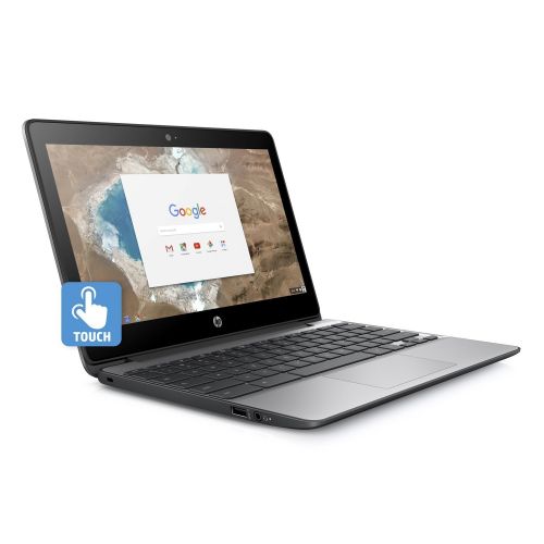 에이치피 2018 Newest HP 11.6” HD IPS Touchscreen Chromebook with 3x Faster WiFi - Intel Dual-Core Celeron N3060 up to 2.48 GHz, 4GB Memory, 16GB eMMC, HDMI, Bluetooth, USB 3.1, 12-Hours Bat