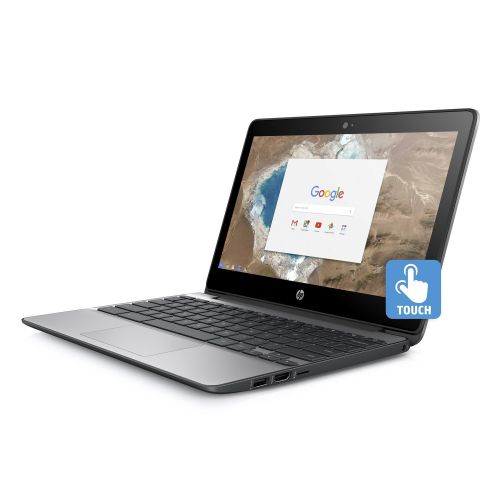 에이치피 2018 Newest HP 11.6” HD IPS Touchscreen Chromebook with 3x Faster WiFi - Intel Dual-Core Celeron N3060 up to 2.48 GHz, 4GB Memory, 16GB eMMC, HDMI, Bluetooth, USB 3.1, 12-Hours Bat