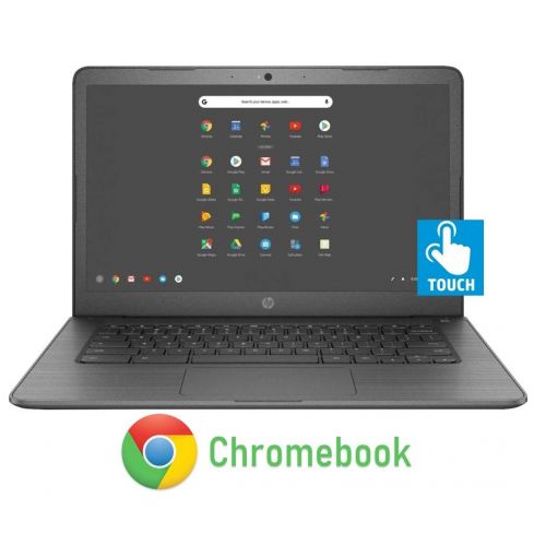 에이치피 Newest HP 14-inch Chromebook HD Touchscreen Laptop PC (Intel Celeron N3350 up to 2.4GHz, 4GB RAM, 32GB Flash Memory, WiFi, HD Camera, Bluetooth, Up to 10 hrs Battery Life, Chrome O