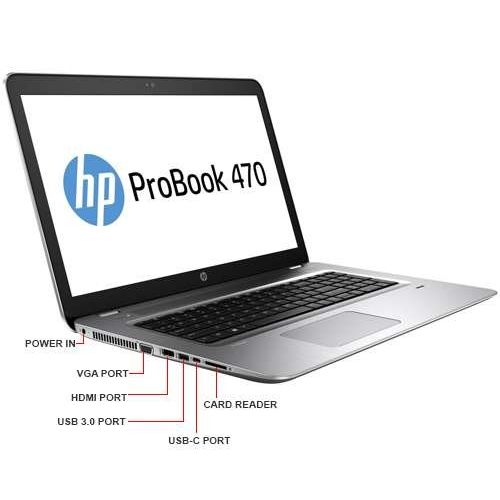 에이치피 HP 2018 Flagship Premium ProBook 470 G5 Business Notebook | 17.3” HD+ (1600x900) | Intel Core i7-7500U | 16GB DDR4 | 1TB HDD | NVIDIA GeForce 930MX | No Optical | Windows 10 Pro