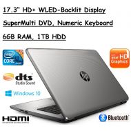 Flagship Model HP 17.3 High Performance HD+ WLED-Backlit Laptop, Intel Core i3-5005U, 6GB RAM, 1TB HDD, Windows 10