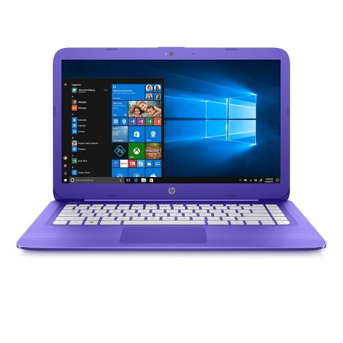 에이치피 HP Stream Laptop PC 14-ax050nr (Intel Celeron N3060, 4 GB RAM, 64 GB eMMC, Purple), 1-Year Office 365 Personal Subscription Included