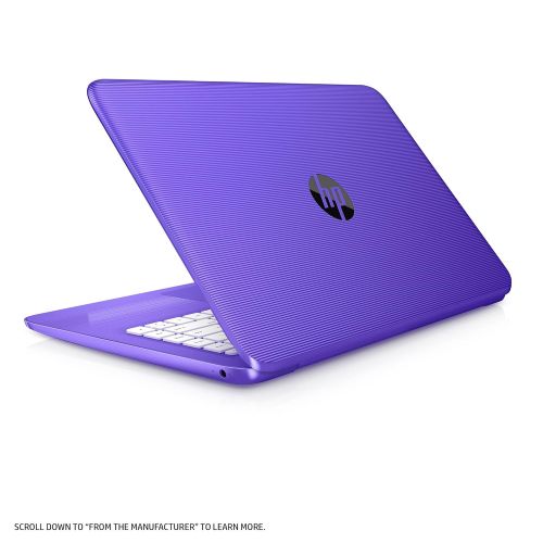 에이치피 HP Stream Laptop PC 14-ax050nr (Intel Celeron N3060, 4 GB RAM, 64 GB eMMC, Purple), 1-Year Office 365 Personal Subscription Included