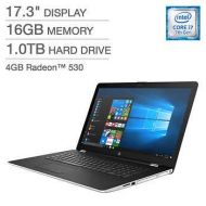 HP 17.3 Full HD IPS Business Gaming Laptop - Intel Dual-Core i7-7500U up to 3.5GHz, 16GB DDR4, 1TB HDD, DVD Burner, 4GB AMD Radeon 530, WLAN, Bluetooth, Webcam, Backlit Keyboard, W