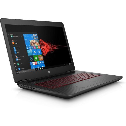 에이치피 HP OMEN 17.3-inch Gaming Laptop: Core i7-7700HQ, NVIDIA GeForce GTX 1050 Ti, 16GB RAM, 256GB SSD + 1TB HDD, Full HD