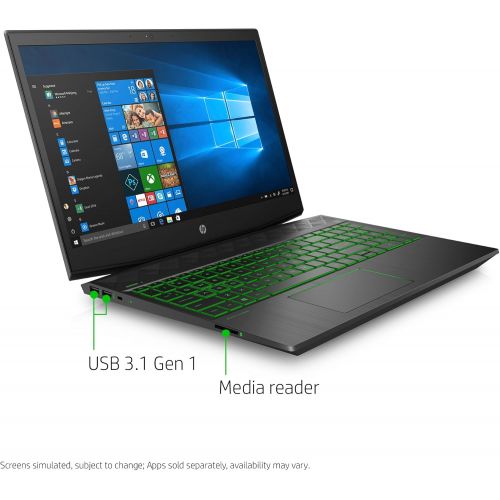 에이치피 HP Pavilion Gaming Laptop,15.6 FHD IPS, Intel 8th Gen i5+8300H, NVIDIA GTX 1050Ti 4GB, 8GB RAM, 16GB Intel Optane Memory, 1TB HDD, Narrow border design, Windows 10 Home (15-cx0020n