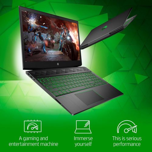 에이치피 HP Pavilion Gaming Laptop,15.6 FHD IPS, Intel 8th Gen i5+8300H, NVIDIA GTX 1050Ti 4GB, 8GB RAM, 16GB Intel Optane Memory, 1TB HDD, Narrow border design, Windows 10 Home (15-cx0020n