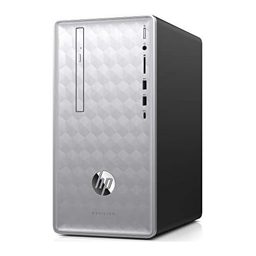 에이치피 2018 HP Newest Pavilion 590 Desktop Computer, 8th Generation Intel 6 Cores i5-8400 2.8GHz up to 4.0GHz, 12GB DDR4 RAM, 1TB HDD, Bluetooth 4.2, WiFi 802.11ac, DVDRW, USB 3.1, HDMI,