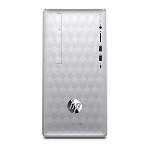 에이치피 2018 HP Pavilion Desktop Computer, 8th Gen Intel Hexa-Core i5-8400 up to 4.0GHz, 16GB DDR4 RAM, 1TB 7200RPM HDD + 256GB SSD, DVDRW, RX 550 2GB, WiFi 802.11ac, Bluetooth 4.2, USB 3.