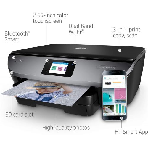 에이치피 HP Envy Photo 7120 All in One Photo Printer with Wireless Printing, Instant Ink Ready (Z3M37A)