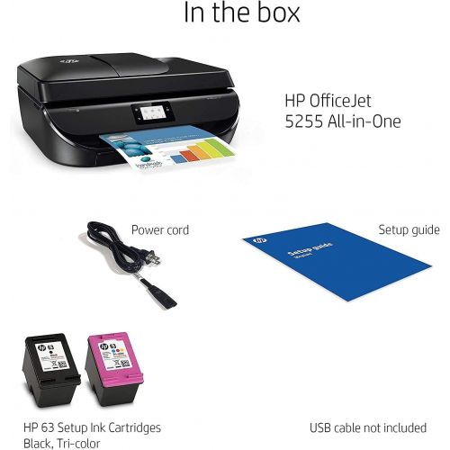 에이치피 HP OfficeJet 5255 Wireless All-in-One Printer, HP Instant Ink & Amazon Dash Replenishment Ready (M2U75A)