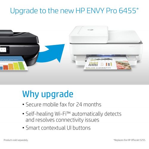 에이치피 HP OfficeJet 5255 Wireless All-in-One Printer, HP Instant Ink & Amazon Dash Replenishment Ready (M2U75A)