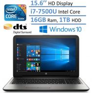 HP Notebook 15.6 HD Laptop PC, Intel Core i7-7500U, 16GB RAM, 1TB HDD, Intel HD Graphics 620, HDMI, Bluetooth, DVD +- RW, DTS Studio Sound, Up to 8 hours Battery life, Windows 10