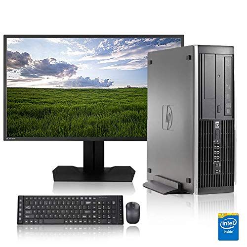 에이치피 HP Core 2 Duo 3.0GHz Processor, New 4GB Memory, 500GB SATA Hard Drive, DVD-ROM, Windows 10, 19 Monitor(Brands may vary), Speakers, WiFi - (Certified Refurbished)