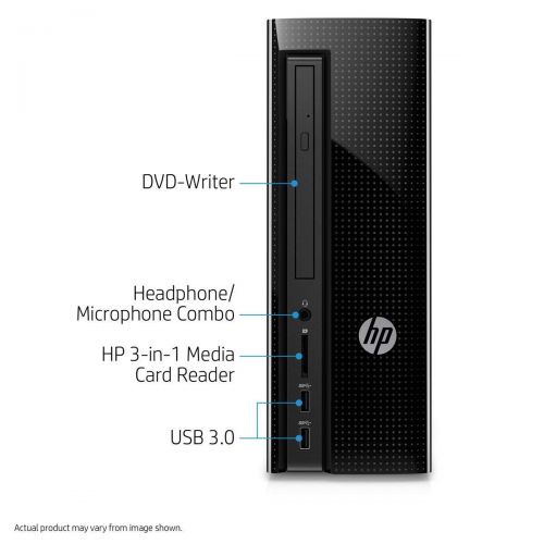 에이치피 2019 HP High Performance Slim Desktop PC, Intel Core i3-7100 Processor 8GB DDR4 RAM 1TB 7200RPM HDD DVD WiFi HDMI VGA Keyboard + Mouse Windows 10