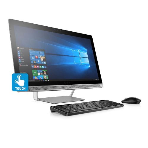 에이치피 HP Pavilion FHD IPS 24 Touchscreen All-in-One Desktop, Quad Core Intel i7-7700T 3.8 GHz, 8GB DDR4 RAM, 1TB 7200RPM HDD, Dedicated Graphics 2GB GDDR5, DVD, BT, B&O PLAY, 802.11AC, W