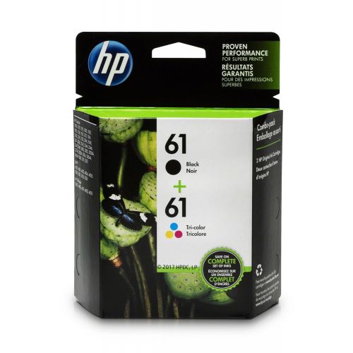 에이치피 HP 61 Black Ink Cartridge (CH561WN), HP 61 Tri-Color Ink Cartridge (CH562WN), 2 Ink Cartridges (CR259FN)