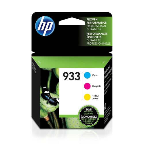 에이치피 HP 933 Cyan, Magenta & Yellow Ink Cartridges, 3 Cartridges (CN058AN, CN059AN,CN060AN)