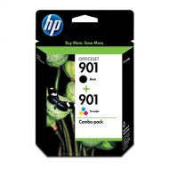 HP 901 Black & Tri-Color Ink Cartridges, 2 Cartridges (CC653AN, CC656AN)