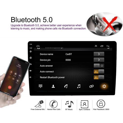  HP CAMP Android 8.1 Multimedia Stereo Car Viden Player Navigation GPS Radio for Mitsubishi ASX Peugeot 4008 2010 2011 2015, Steering Wheel Control, FM, 2.5D Screen